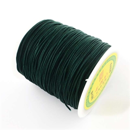 Knyttesnøre, mørkegrøn, 1,5mm, nylon, 2 meter